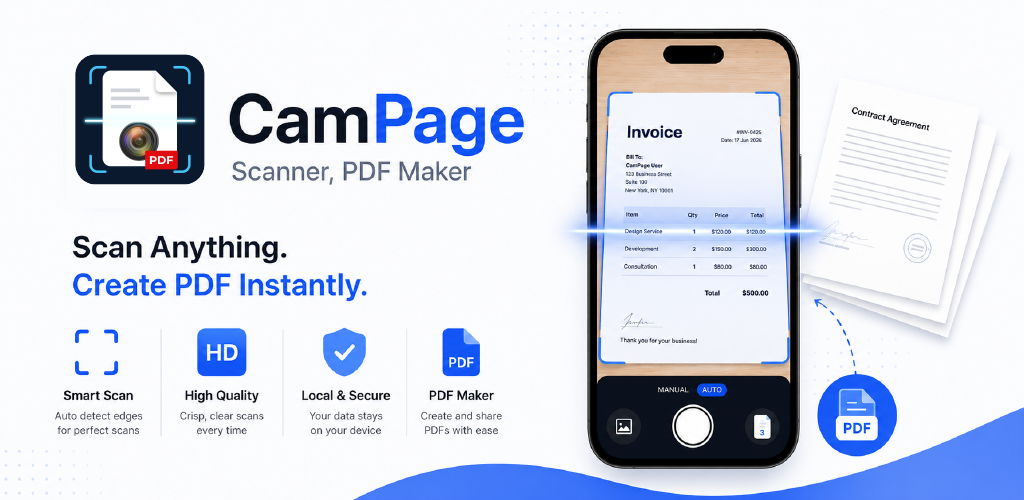 CamPage - Scanner, PDF Maker preview
