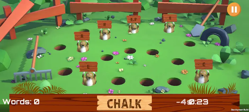 Whack-A-Word gameplay